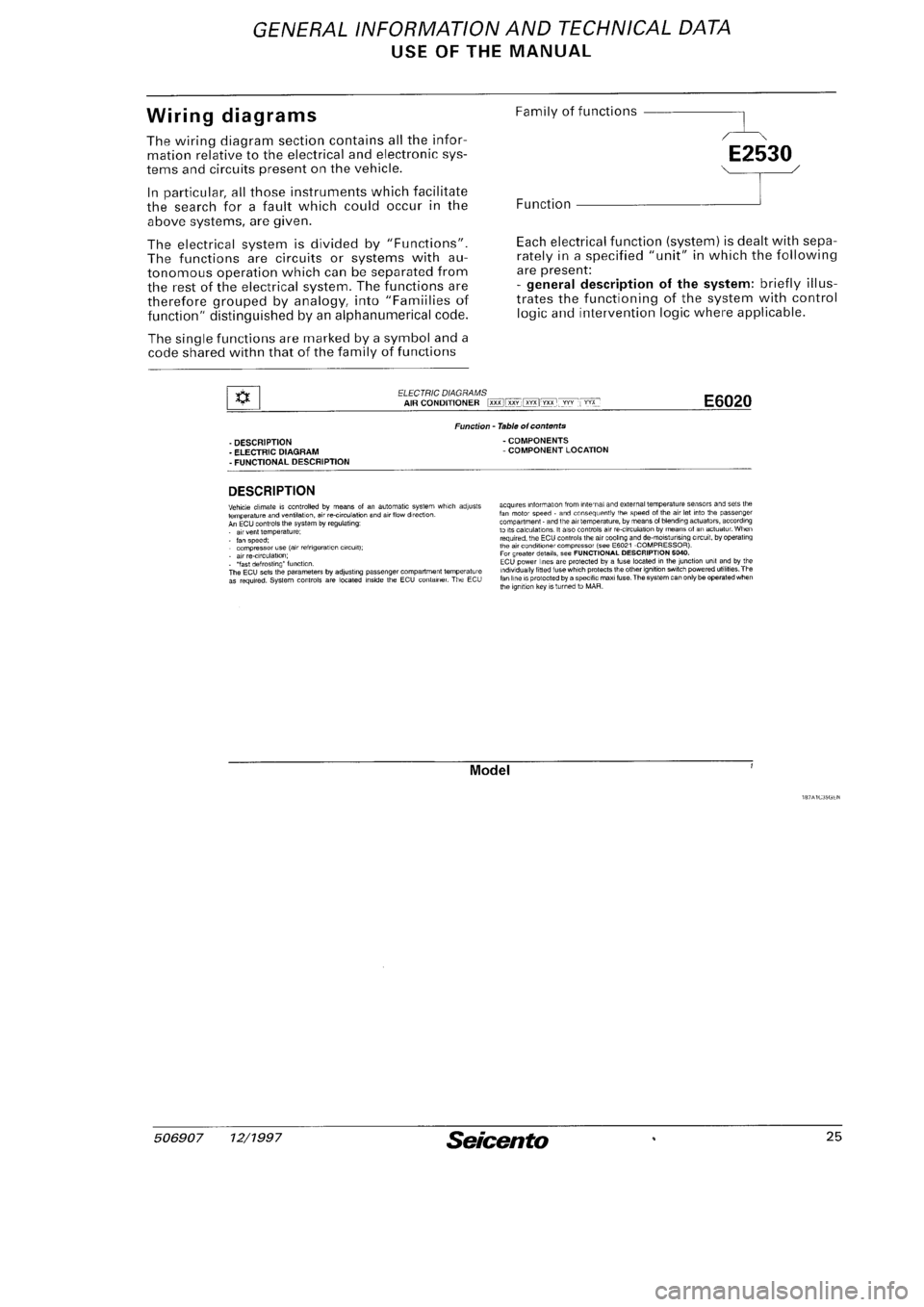 FIAT SEICENTO 1997  Service And Owners Manual 
