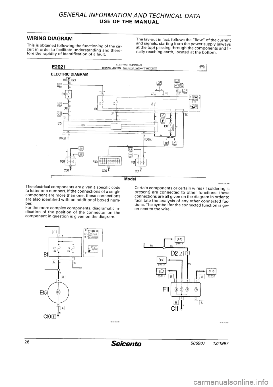 FIAT SEICENTO 1997  Service And Owners Manual 