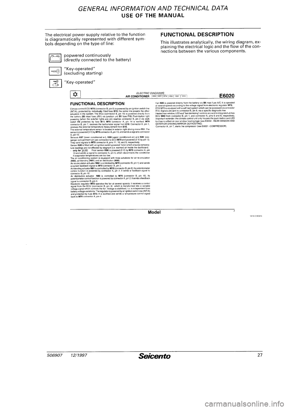 FIAT SEICENTO 1997  Service And Owners Guide 
