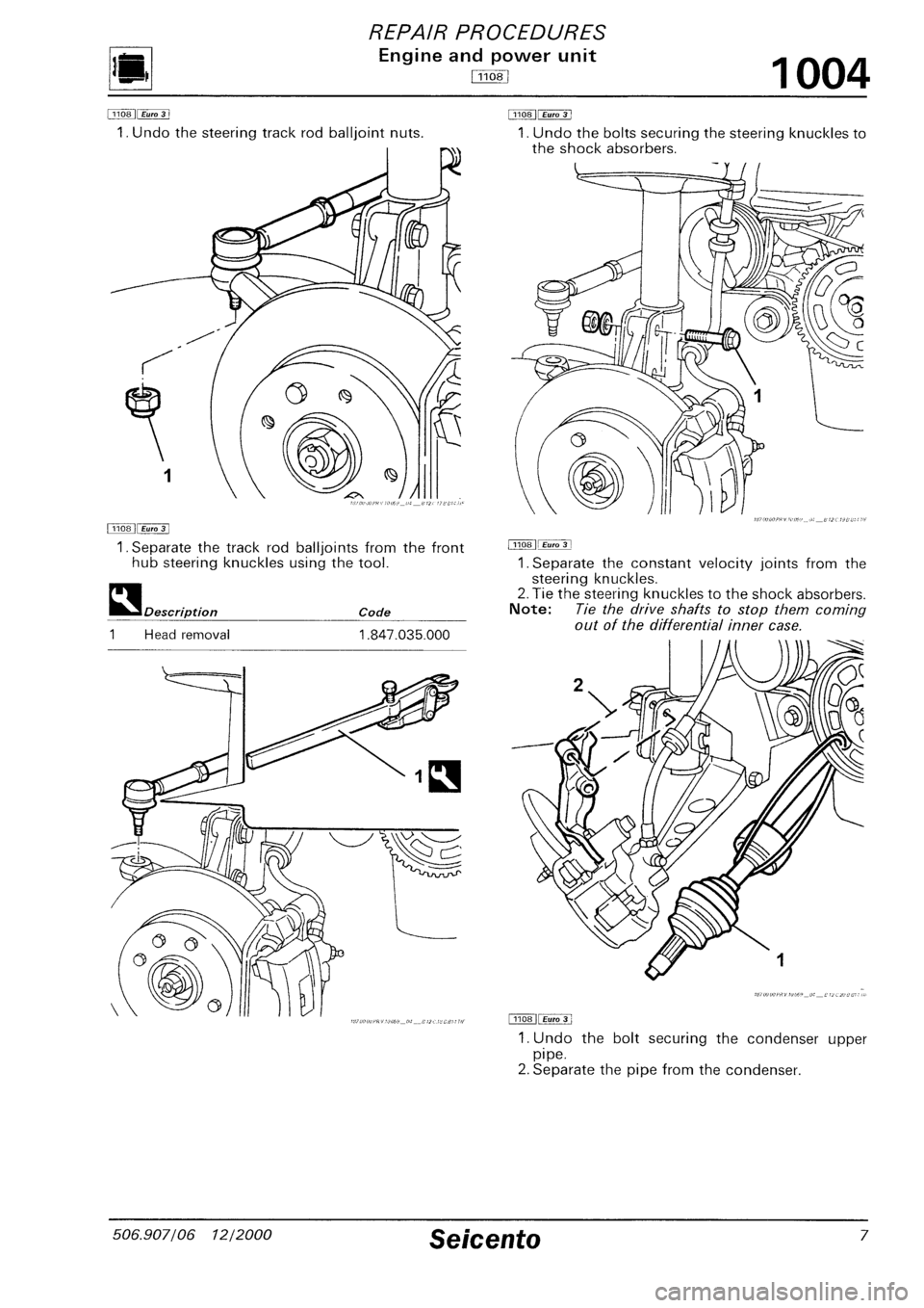 FIAT SEICENTO 1997 Service And Repair Manual FIAT SEICENTO 1997 Service And Repair Manual
