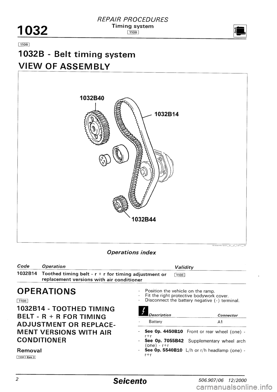 FIAT SEICENTO 1997  Service And Repair Manual 
