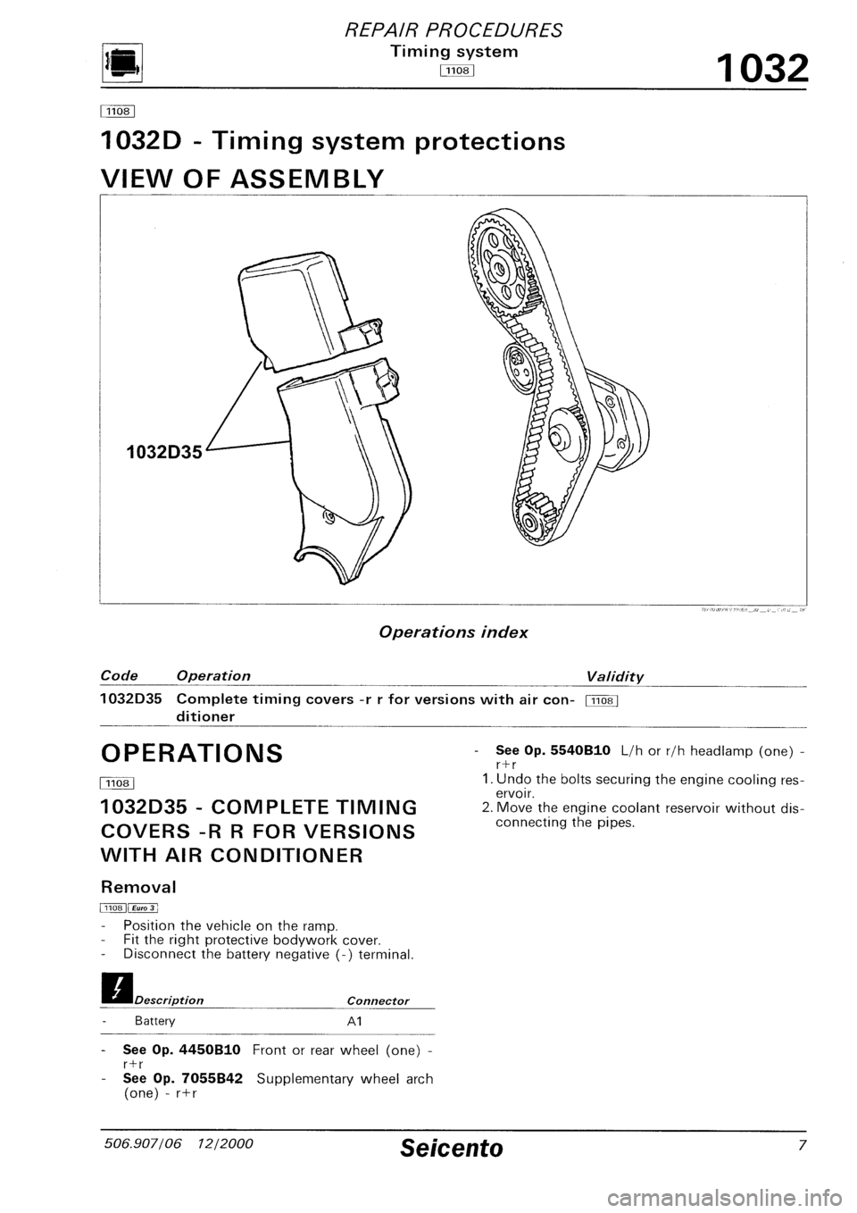 FIAT SEICENTO 1997  Service And Repair Manual 