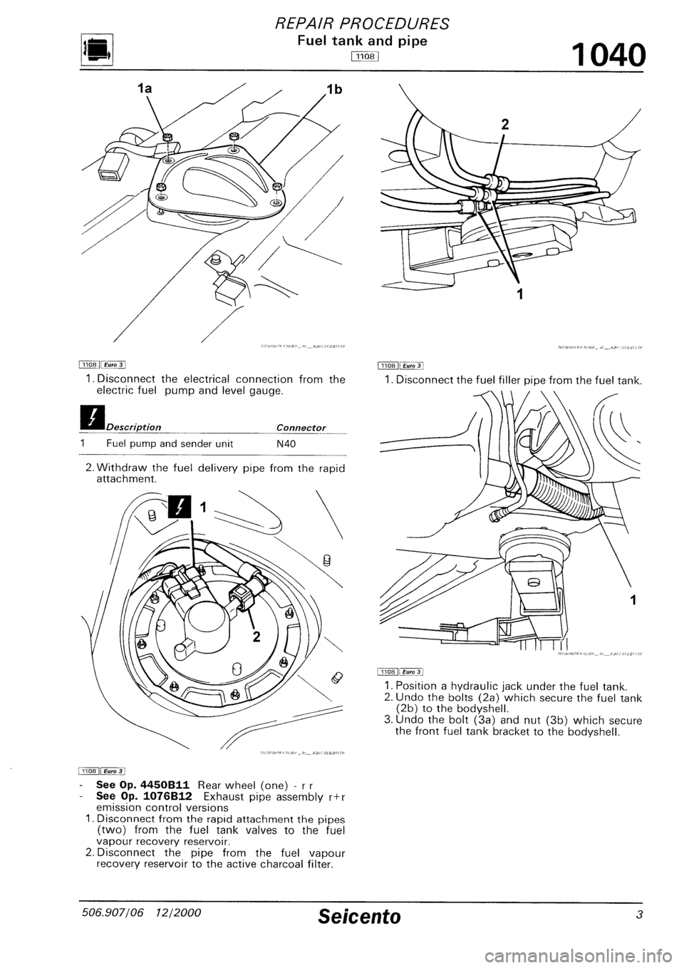 FIAT SEICENTO 1997  Service And Repair Manual 