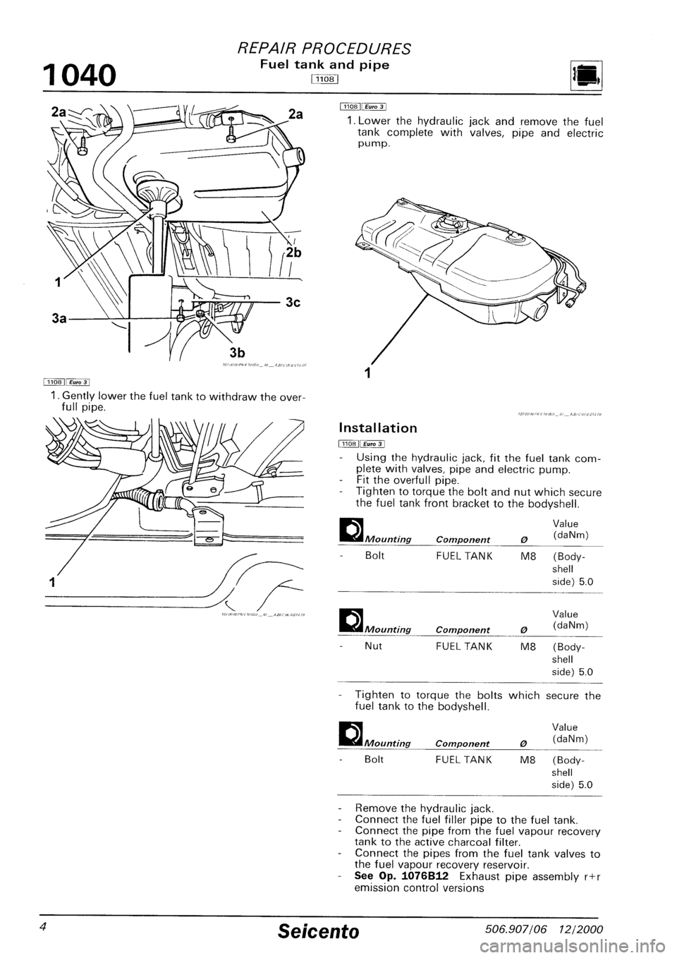 FIAT SEICENTO 1997  Service And Repair Manual 