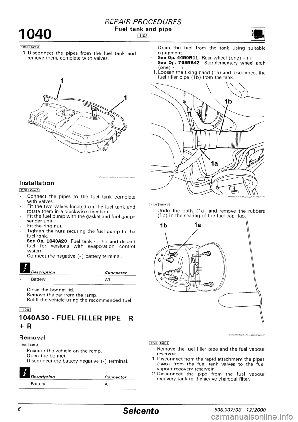 FIAT SEICENTO 1997  Service And Repair Manual 