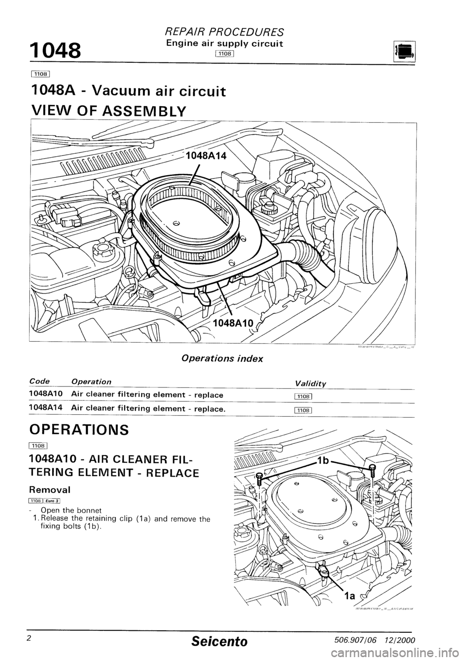 FIAT SEICENTO 1997 Service And Repair Manual FIAT SEICENTO 1997 Service And Repair Manual
