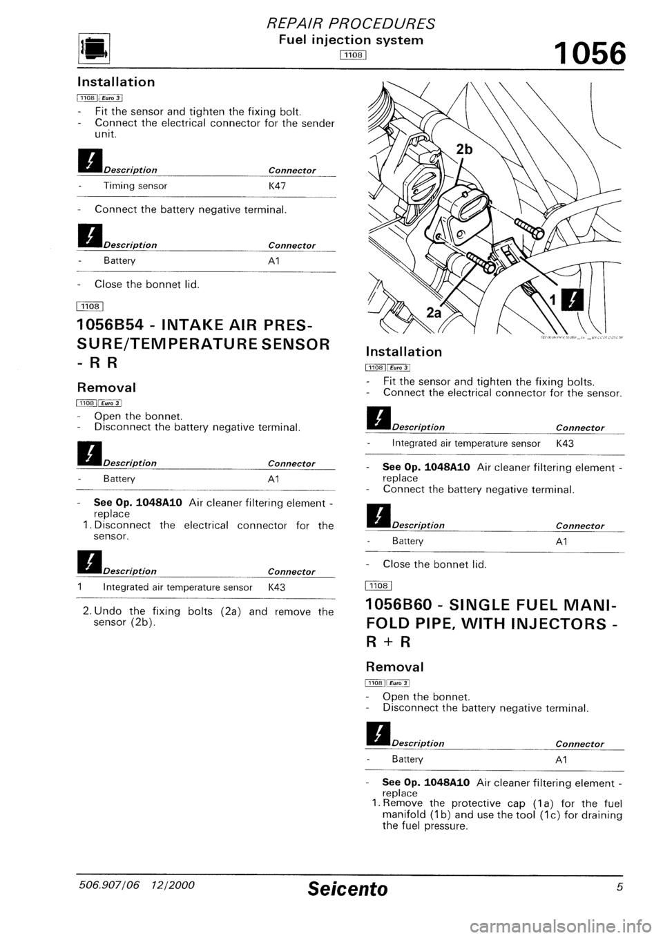 FIAT SEICENTO 1997 Service And Repair Manual FIAT SEICENTO 1997 Service And Repair Manual