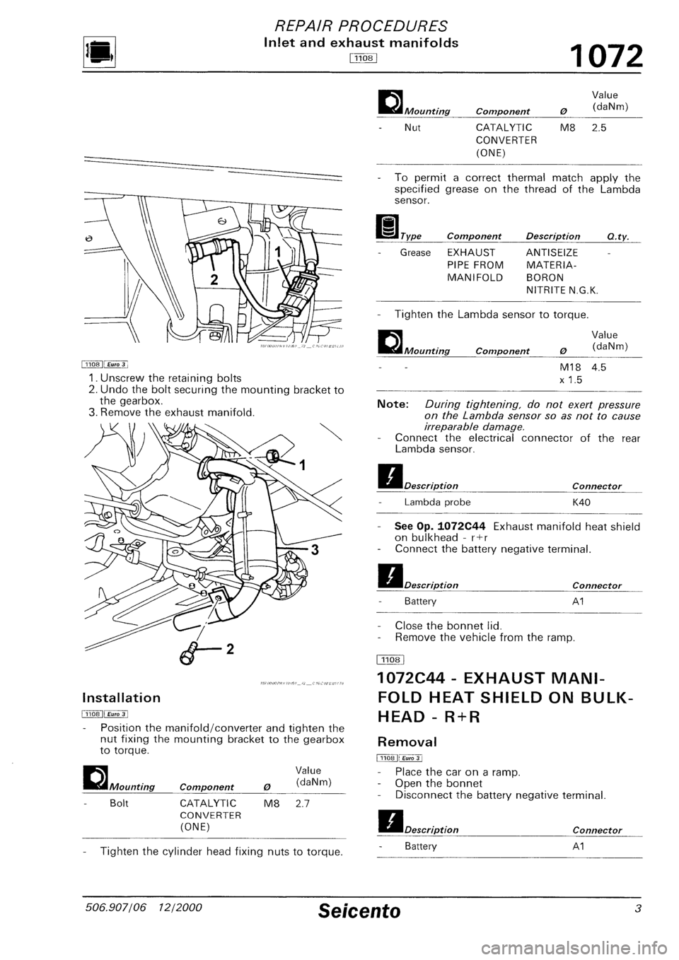 FIAT SEICENTO 1997 Service And Repair Manual FIAT SEICENTO 1997 Service And Repair Manual
