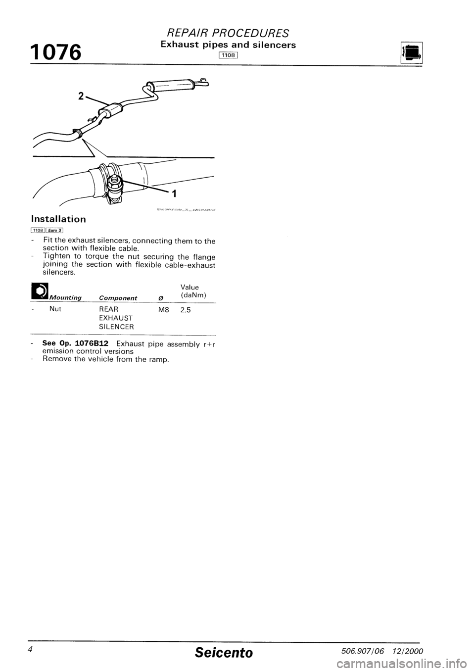 FIAT SEICENTO 1997 Service And Repair Manual FIAT SEICENTO 1997 Service And Repair Manual