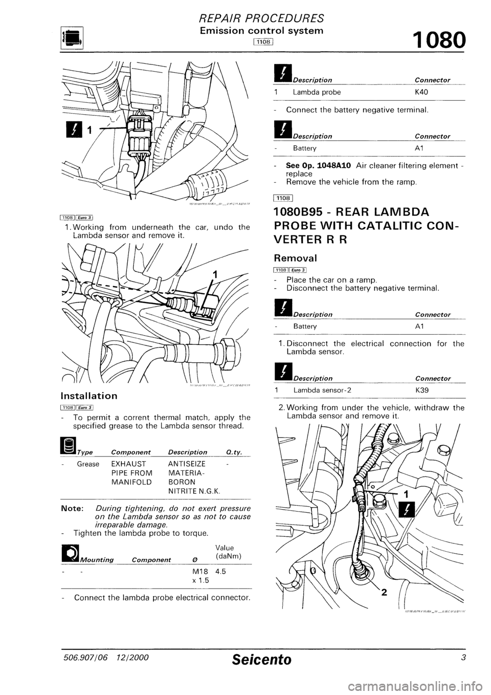 FIAT SEICENTO 1997 Service And Repair Manual FIAT SEICENTO 1997 Service And Repair Manual