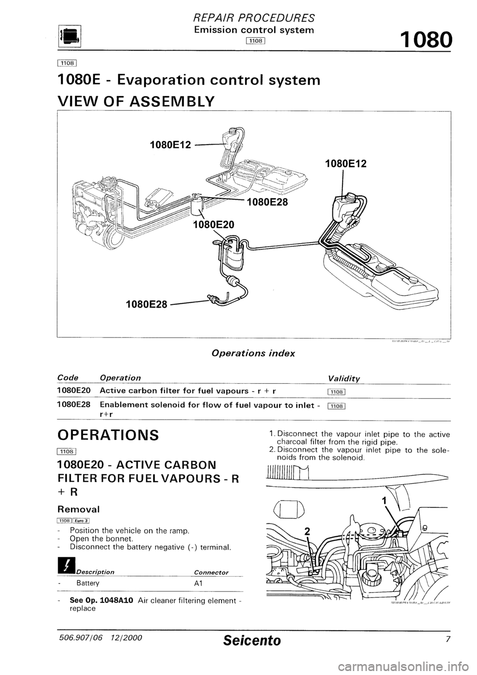 FIAT SEICENTO 1997 Service And Repair Manual FIAT SEICENTO 1997 Service And Repair Manual