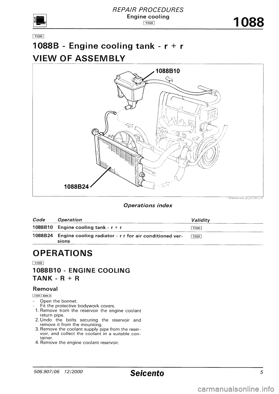 FIAT SEICENTO 1997 Service And Repair Manual FIAT SEICENTO 1997 Service And Repair Manual