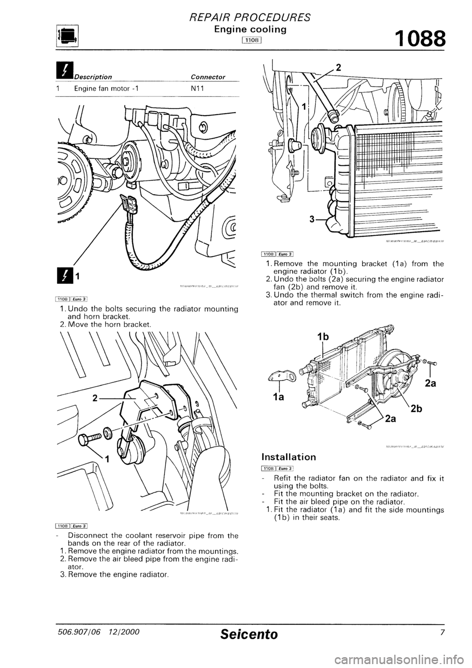 FIAT SEICENTO 1997  Service And Repair Manual 