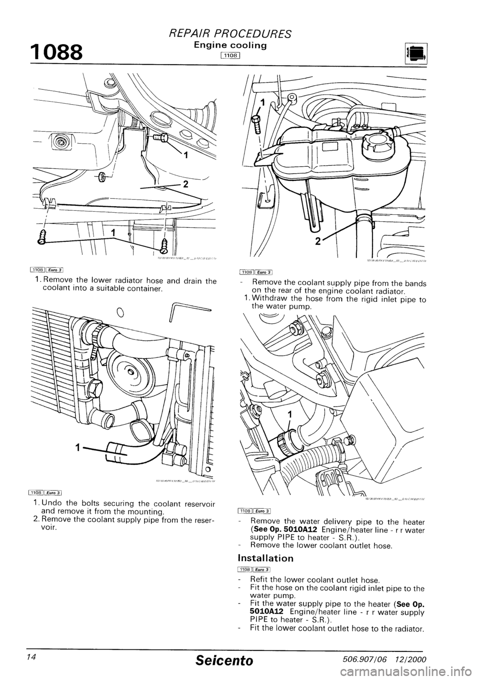 FIAT SEICENTO 1997  Service And Repair Manual 