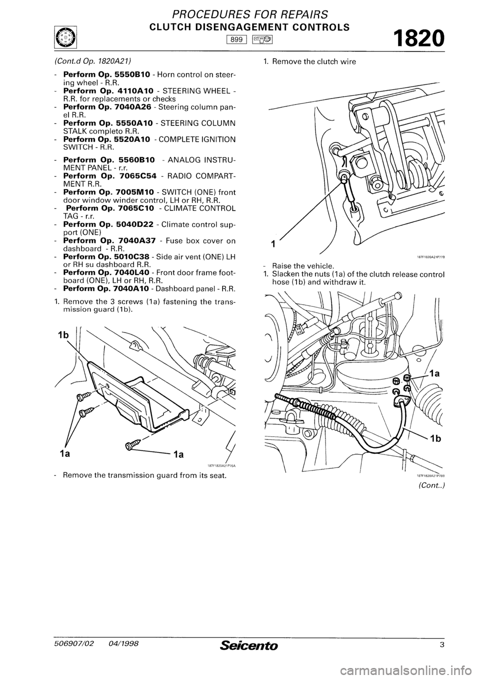 FIAT SEICENTO 1997 Service And Repair Manual FIAT SEICENTO 1997 Service And Repair Manual