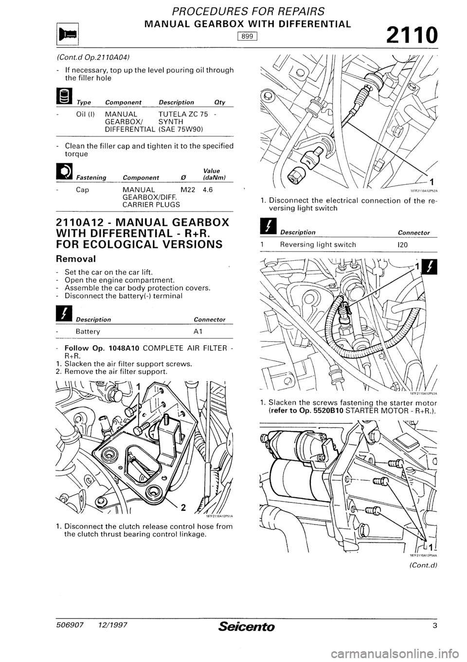 FIAT SEICENTO 1997 Service And Repair Manual FIAT SEICENTO 1997 Service And Repair Manual