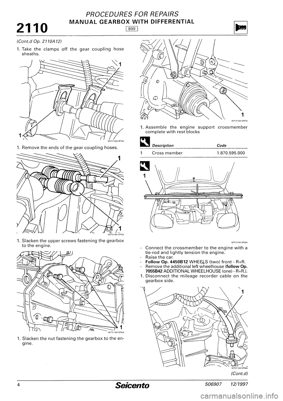 FIAT SEICENTO 1997 Service And Repair Manual FIAT SEICENTO 1997 Service And Repair Manual