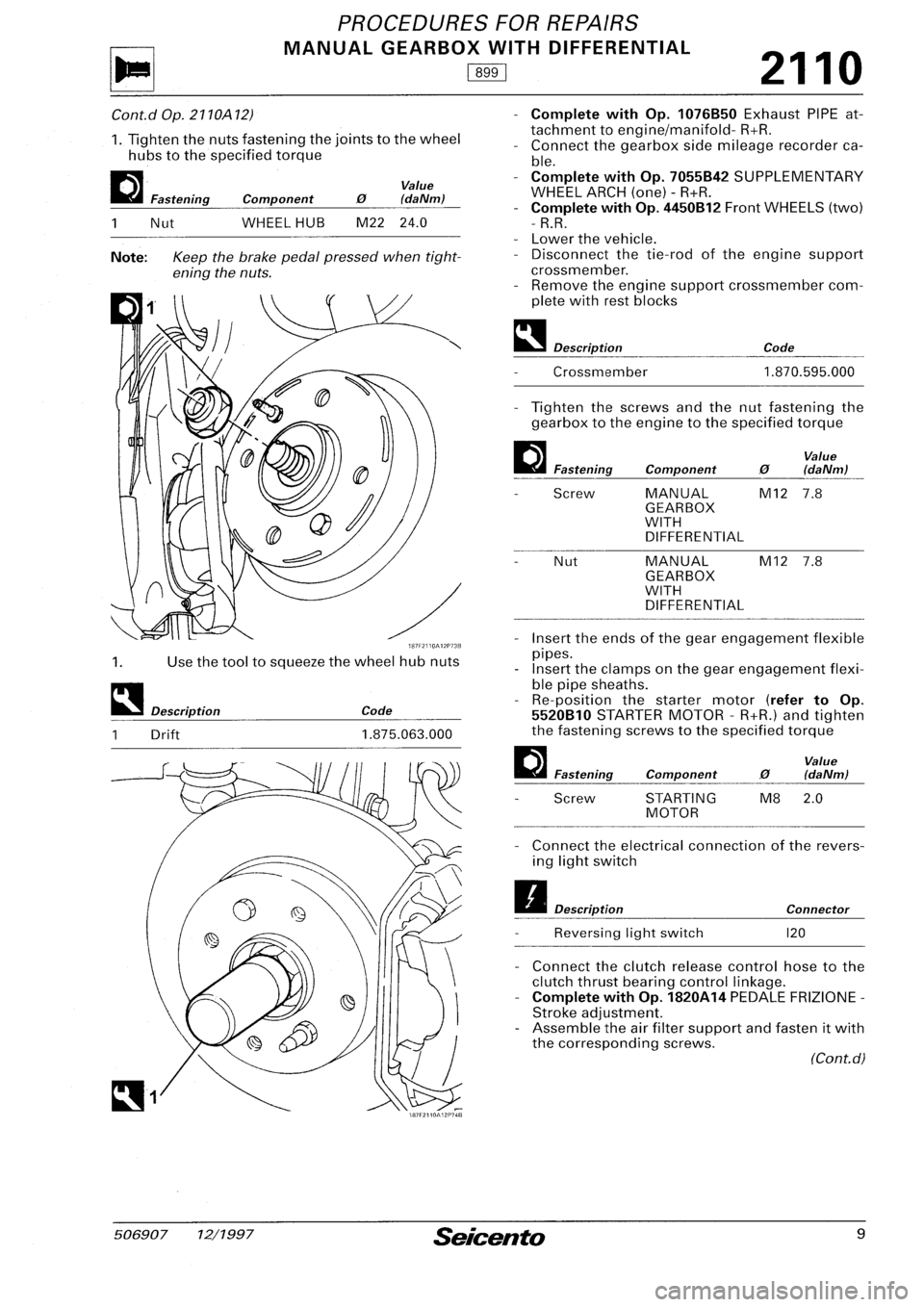 FIAT SEICENTO 1997 Service And Repair Manual FIAT SEICENTO 1997 Service And Repair Manual