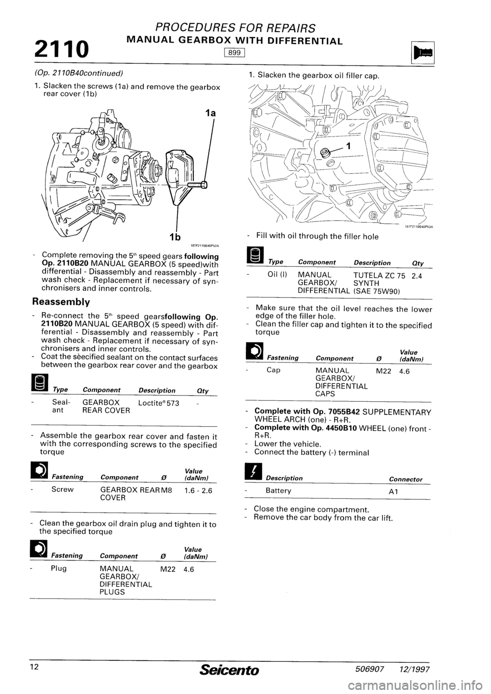 FIAT SEICENTO 1997 Service And Repair Manual FIAT SEICENTO 1997 Service And Repair Manual
