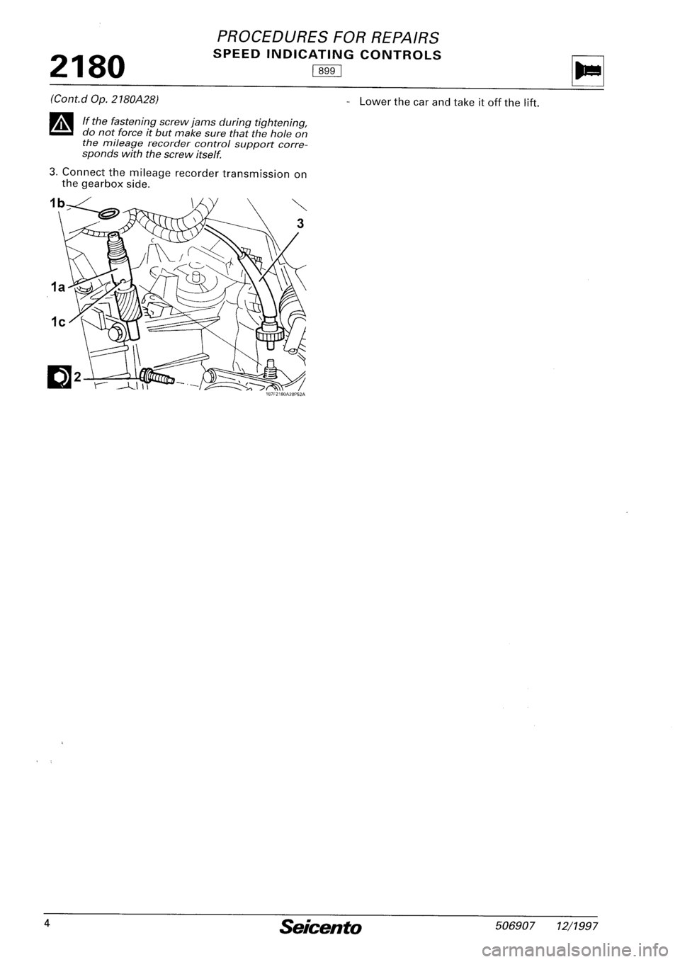FIAT SEICENTO 1997 Service And Repair Manual FIAT SEICENTO 1997 Service And Repair Manual