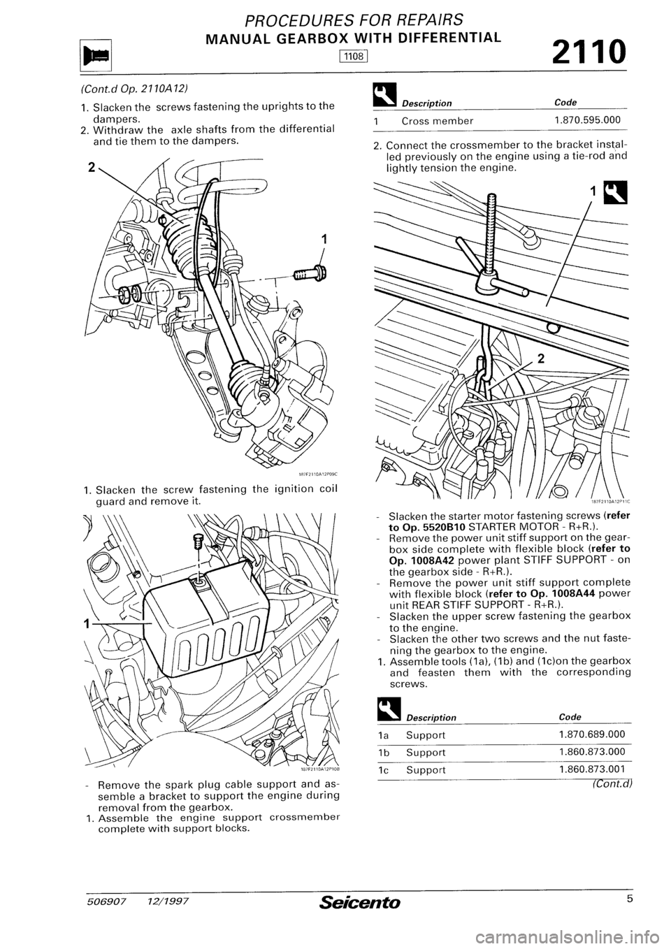 FIAT SEICENTO 1997 Service And Repair Manual FIAT SEICENTO 1997 Service And Repair Manual