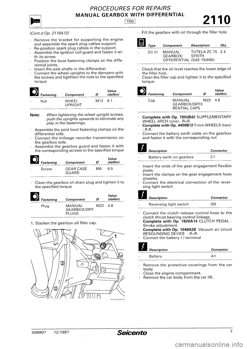 FIAT SEICENTO 1997 Service And Repair Manual FIAT SEICENTO 1997 Service And Repair Manual