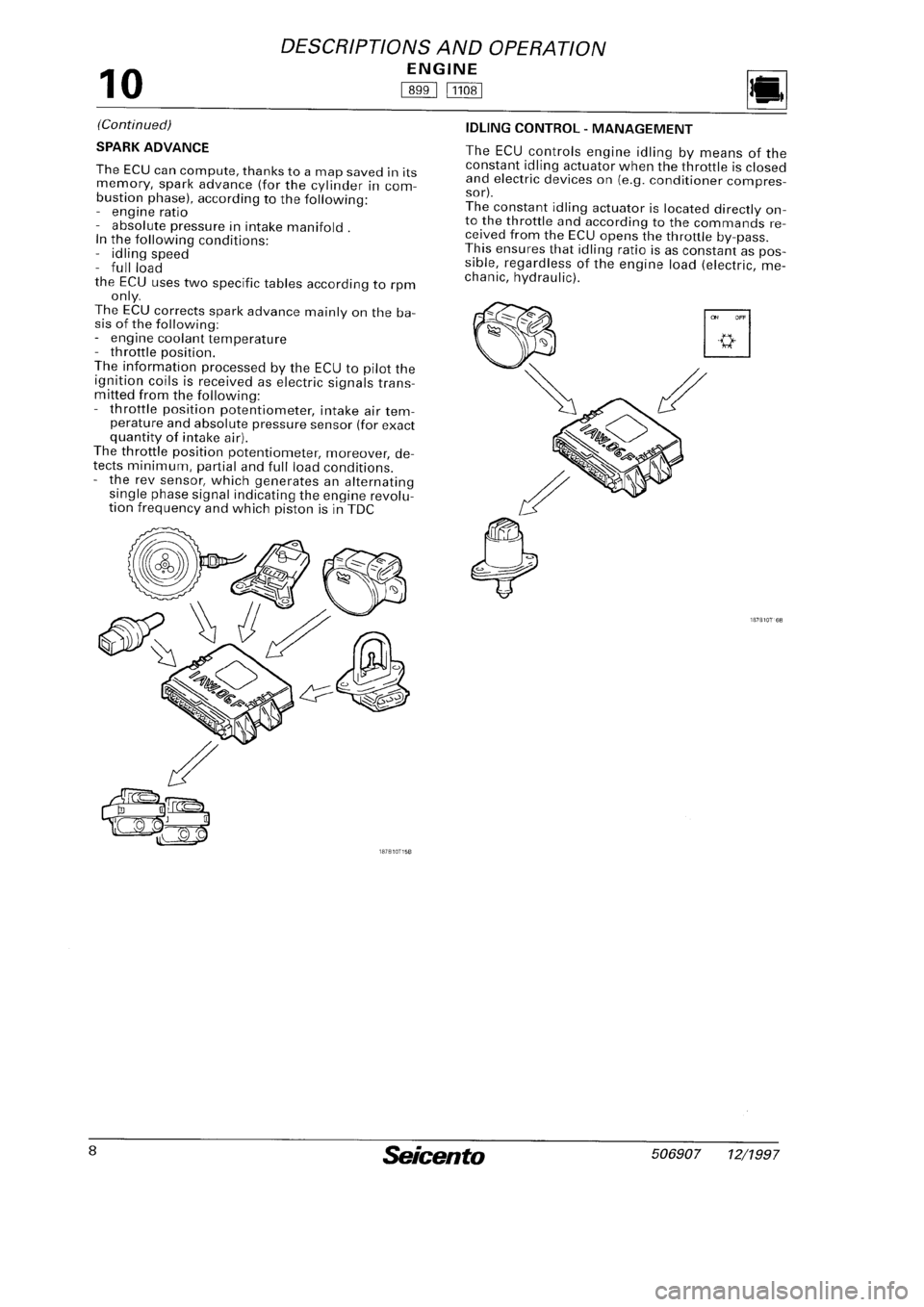 FIAT SEICENTO 1997  Service And Workshop Manual 