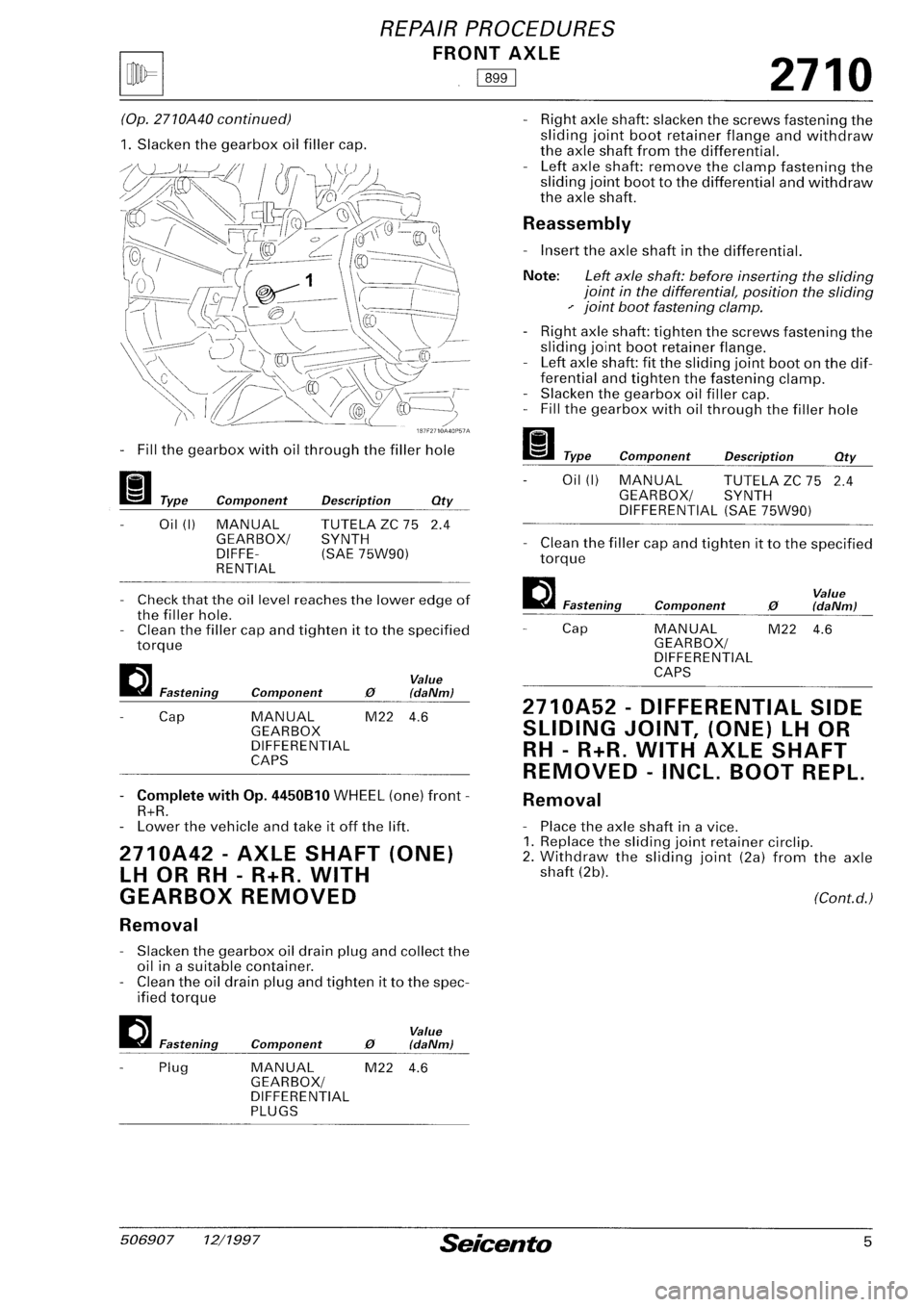 FIAT SEICENTO 1997 Service And Repair Manual FIAT SEICENTO 1997 Service And Repair Manual