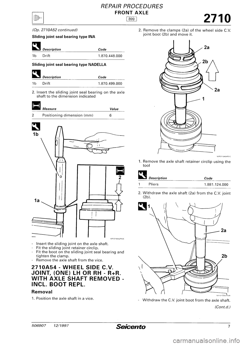 FIAT SEICENTO 1997 Service And Repair Manual FIAT SEICENTO 1997 Service And Repair Manual
