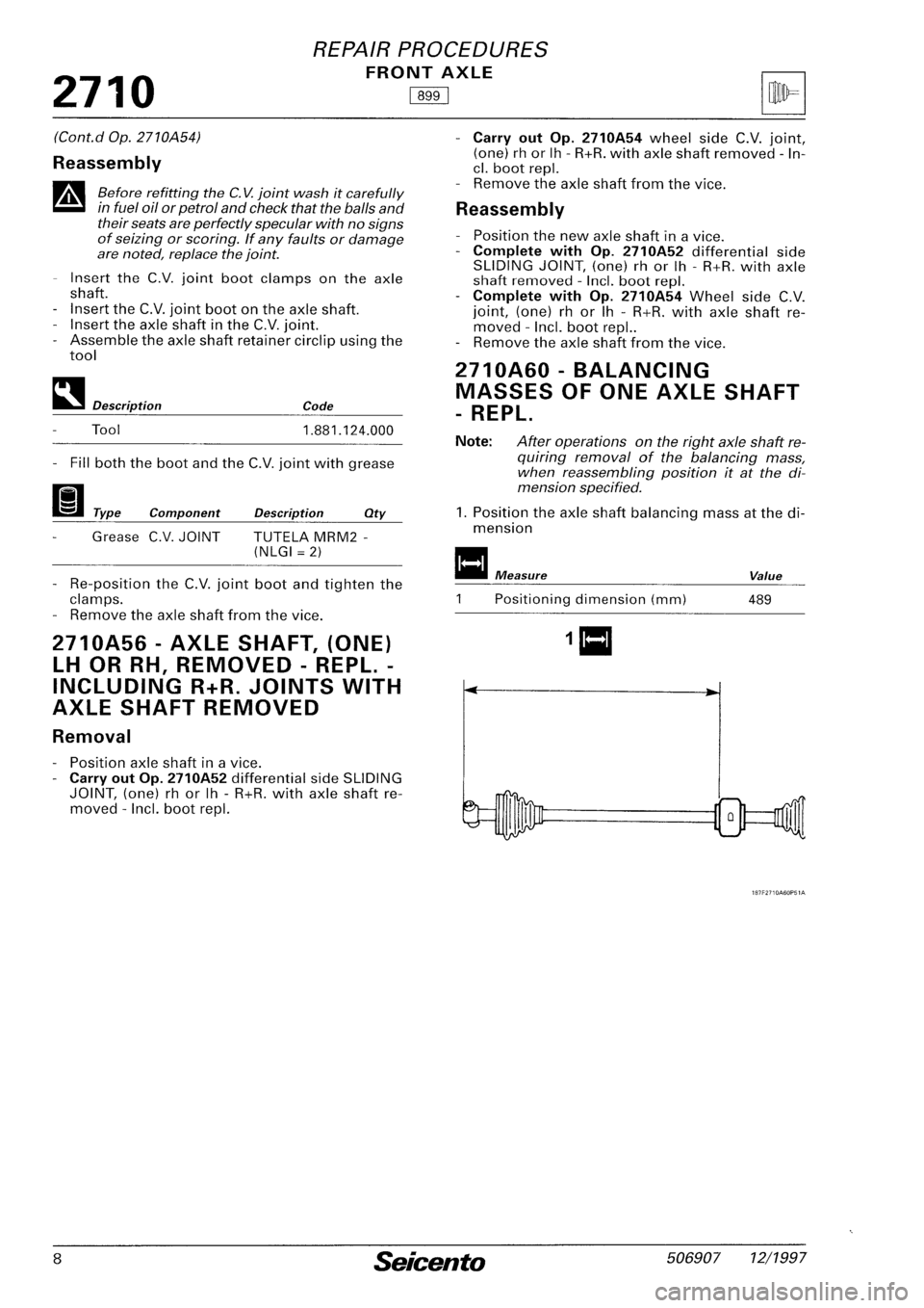 FIAT SEICENTO 1997 Service And Repair Manual FIAT SEICENTO 1997 Service And Repair Manual