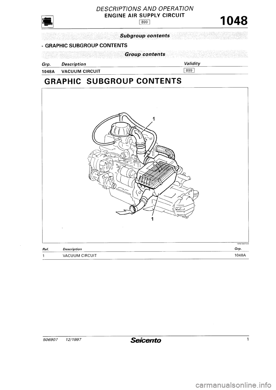 FIAT SEICENTO 1997  Service And Workshop Manual 