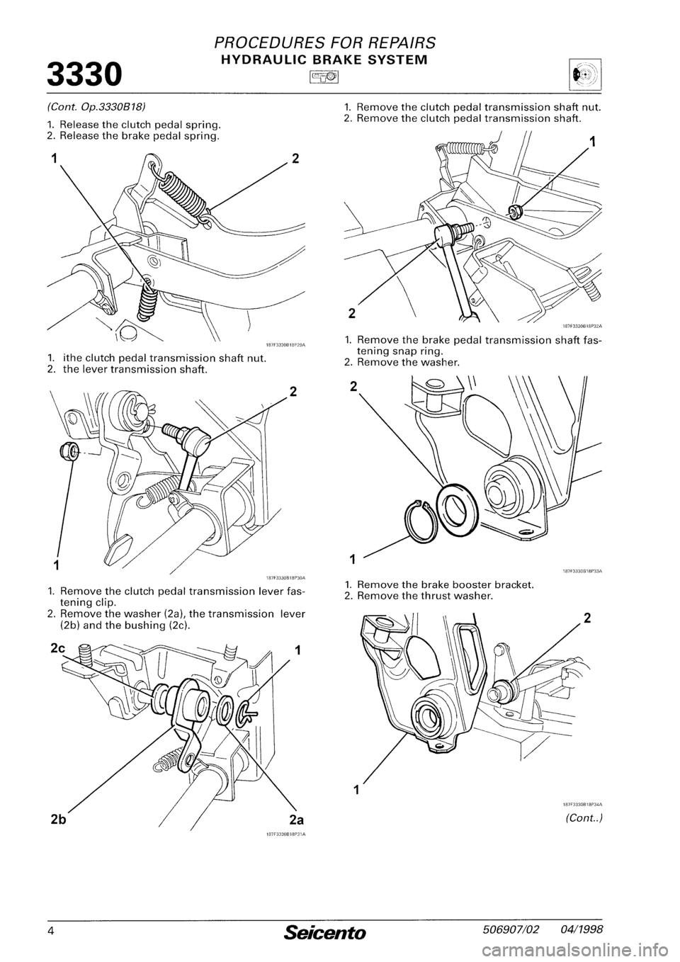FIAT SEICENTO 1997 Service And Repair Manual FIAT SEICENTO 1997 Service And Repair Manual
