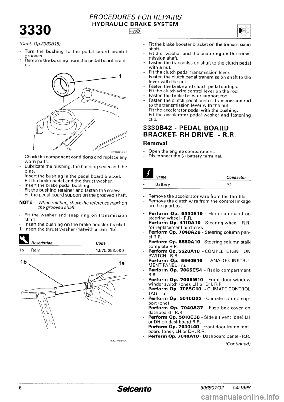 FIAT SEICENTO 1997 Service And Repair Manual FIAT SEICENTO 1997 Service And Repair Manual