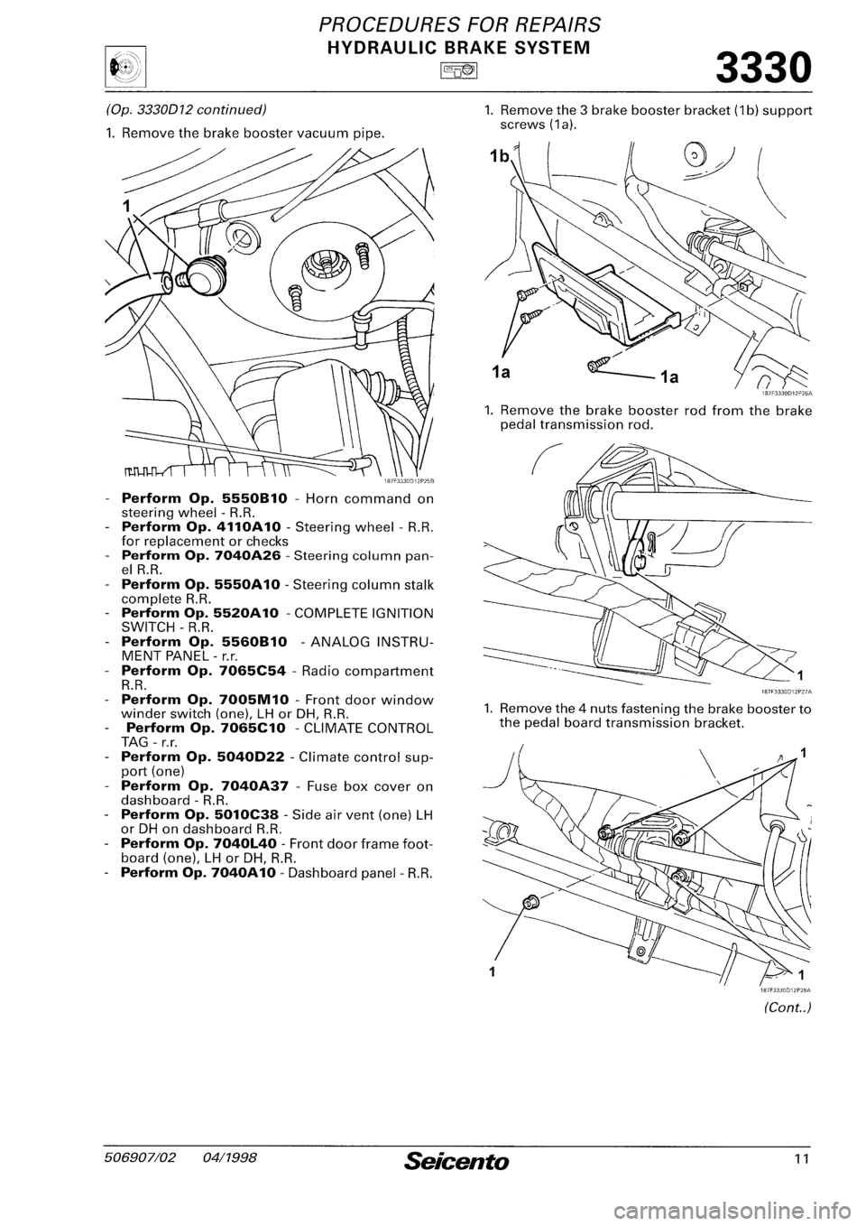 FIAT SEICENTO 1997 Service And Repair Manual FIAT SEICENTO 1997 Service And Repair Manual