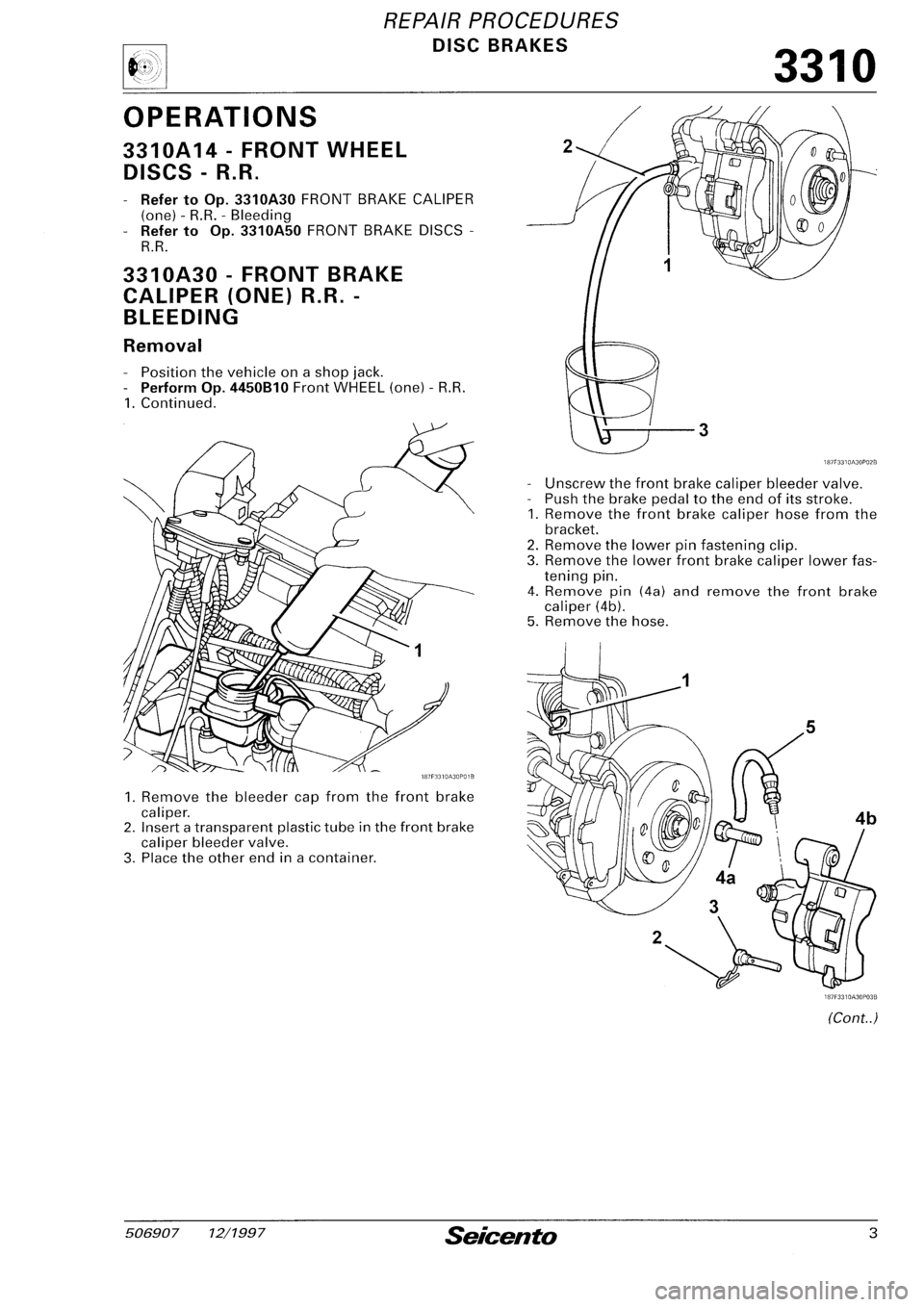 FIAT SEICENTO 1997 Service And Repair Manual FIAT SEICENTO 1997 Service And Repair Manual