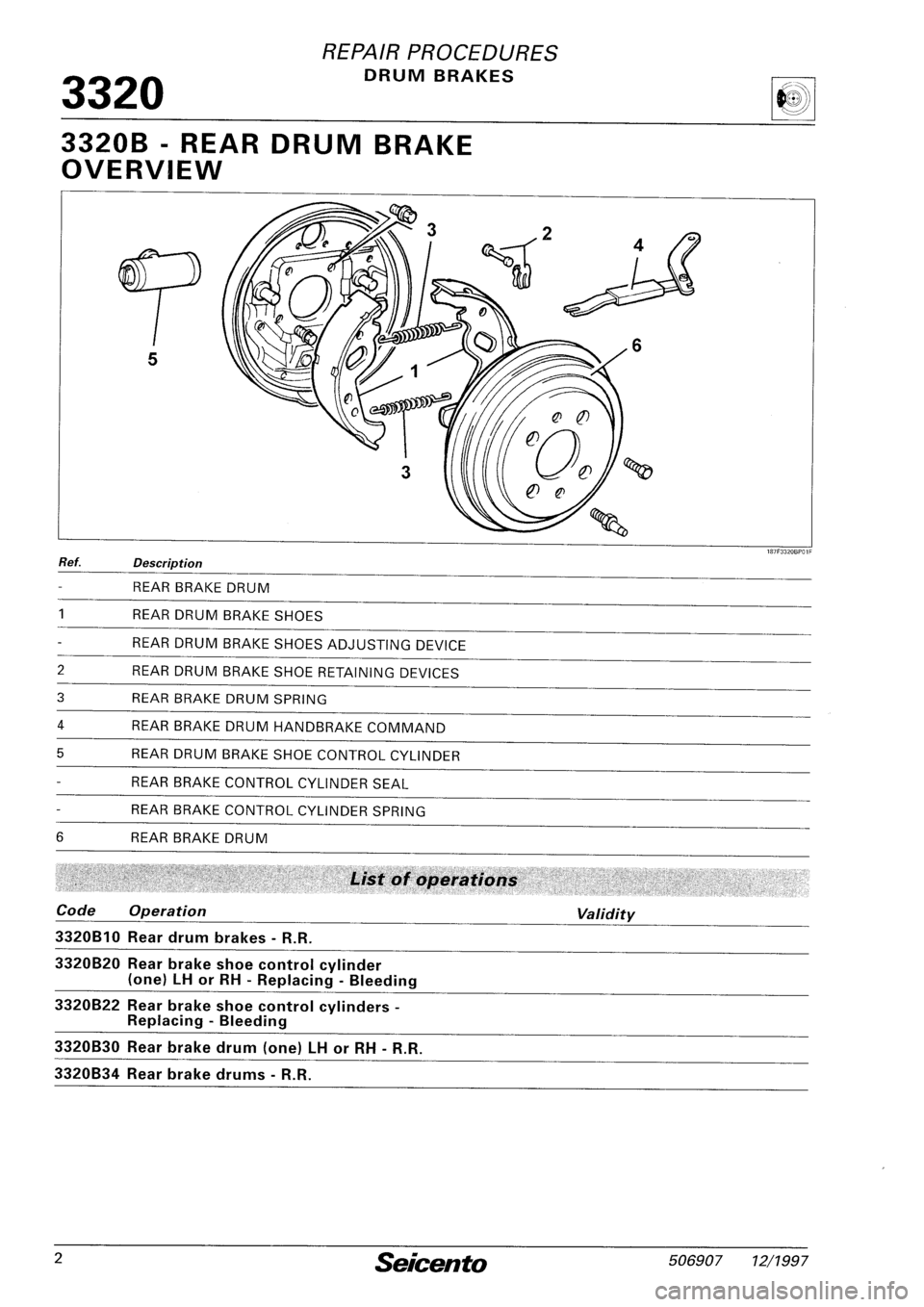 FIAT SEICENTO 1997  Service And Repair Manual 