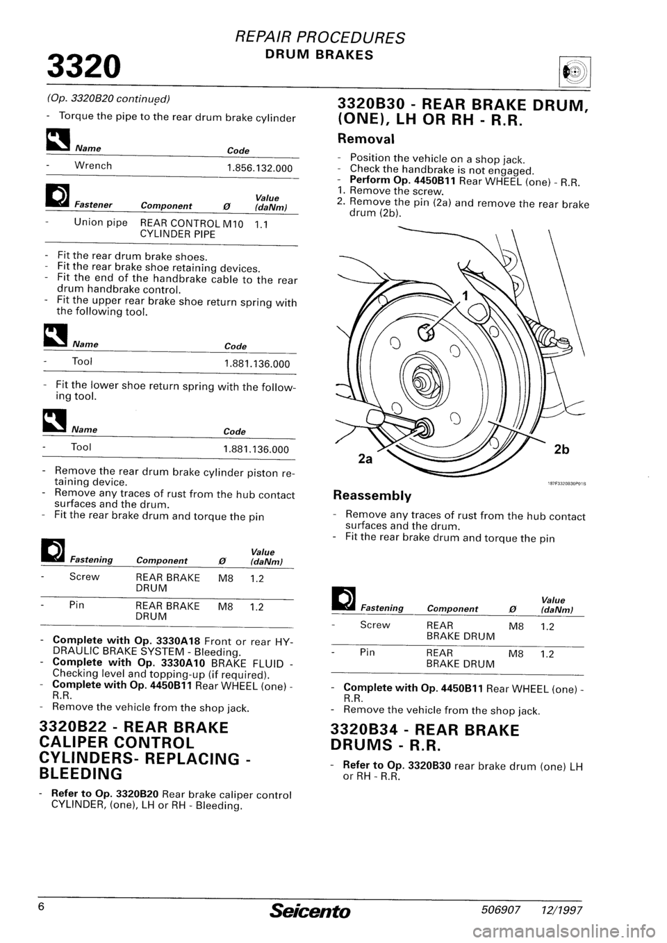 FIAT SEICENTO 1997 Service And Repair Manual FIAT SEICENTO 1997 Service And Repair Manual