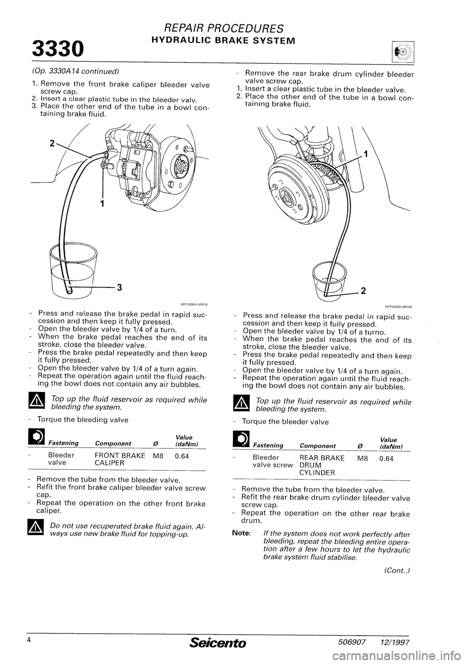 FIAT SEICENTO 1997 Service And Repair Manual FIAT SEICENTO 1997 Service And Repair Manual