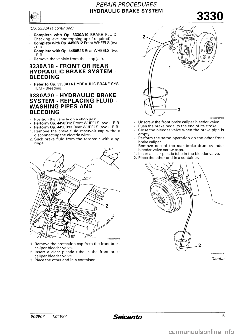 FIAT SEICENTO 1997 Service And Repair Manual FIAT SEICENTO 1997 Service And Repair Manual