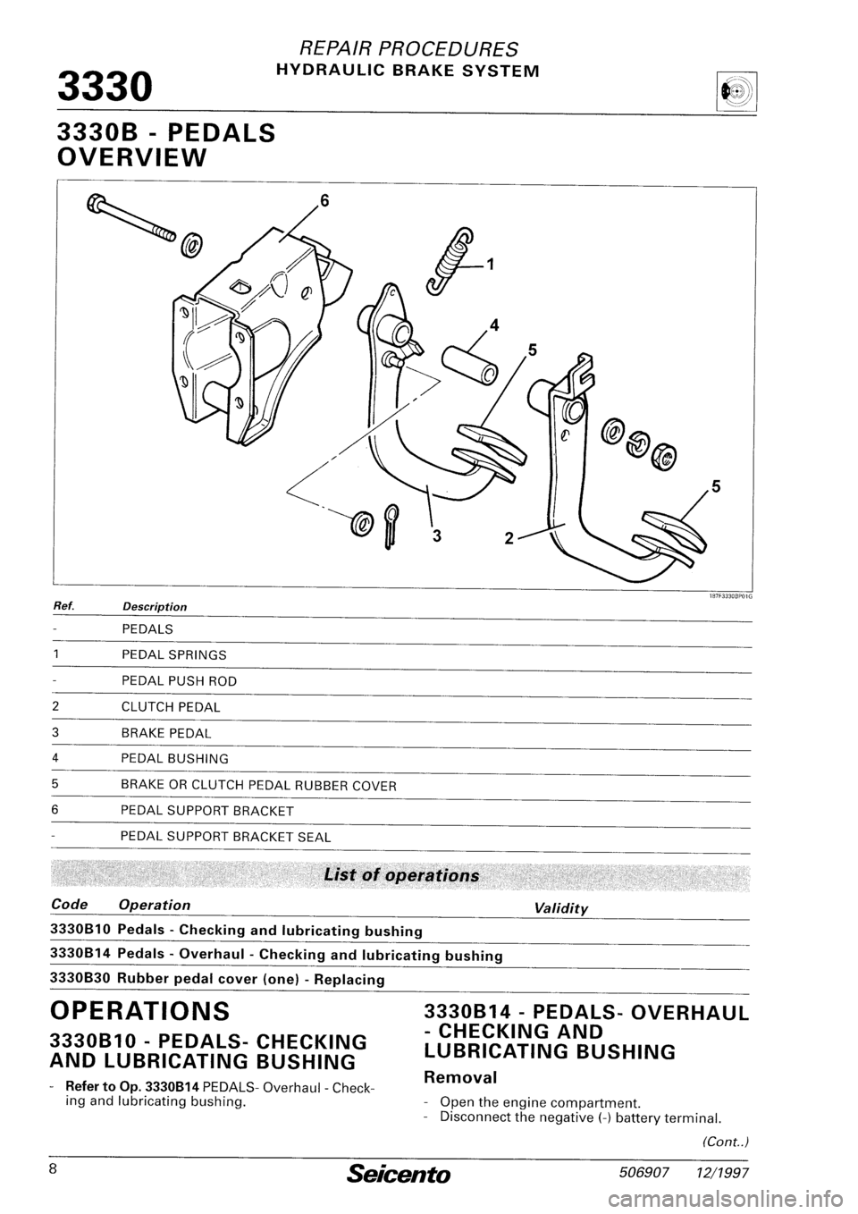 FIAT SEICENTO 1997 Service And Repair Manual FIAT SEICENTO 1997 Service And Repair Manual