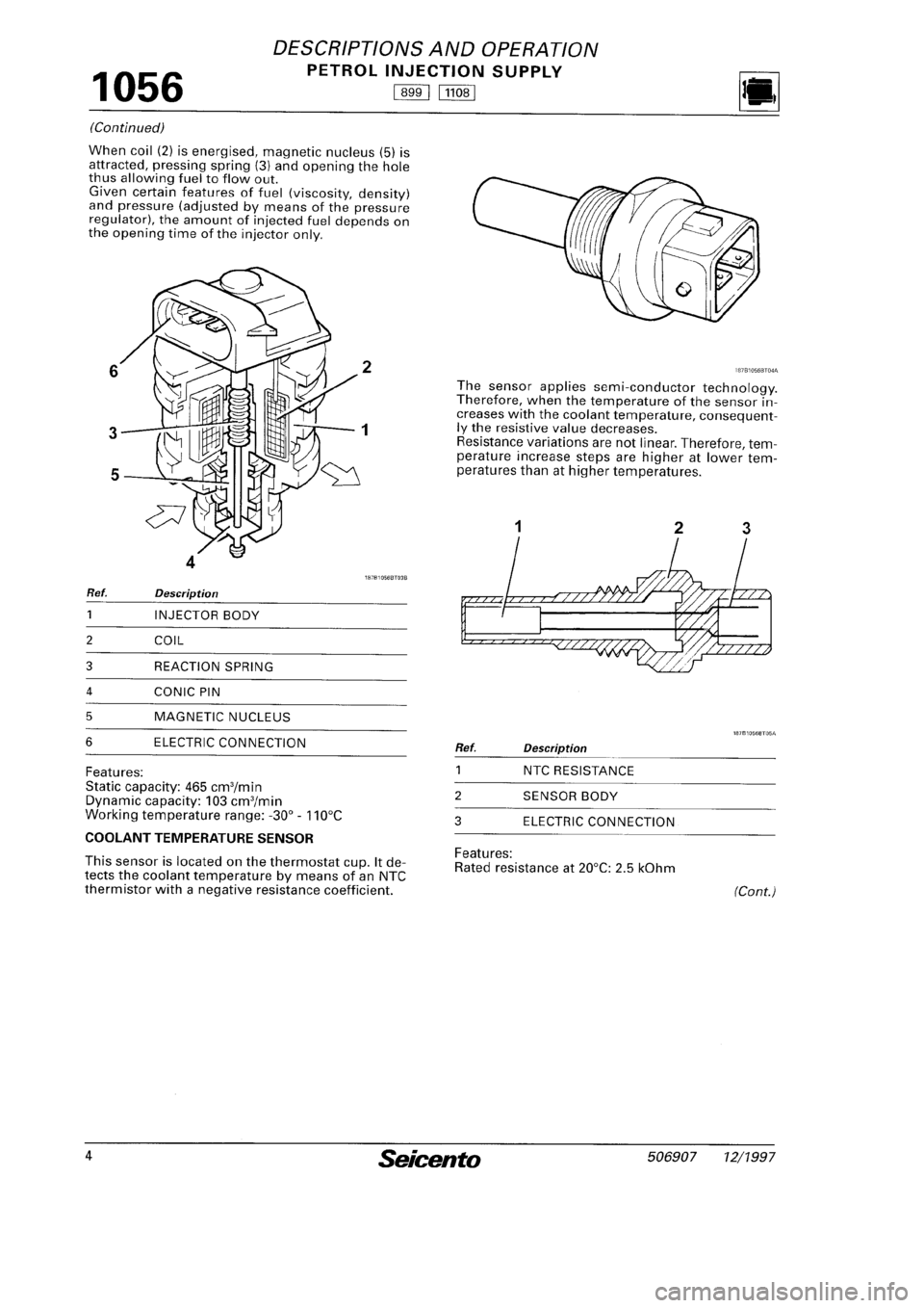 FIAT SEICENTO 1997  Service And Manual PDF 