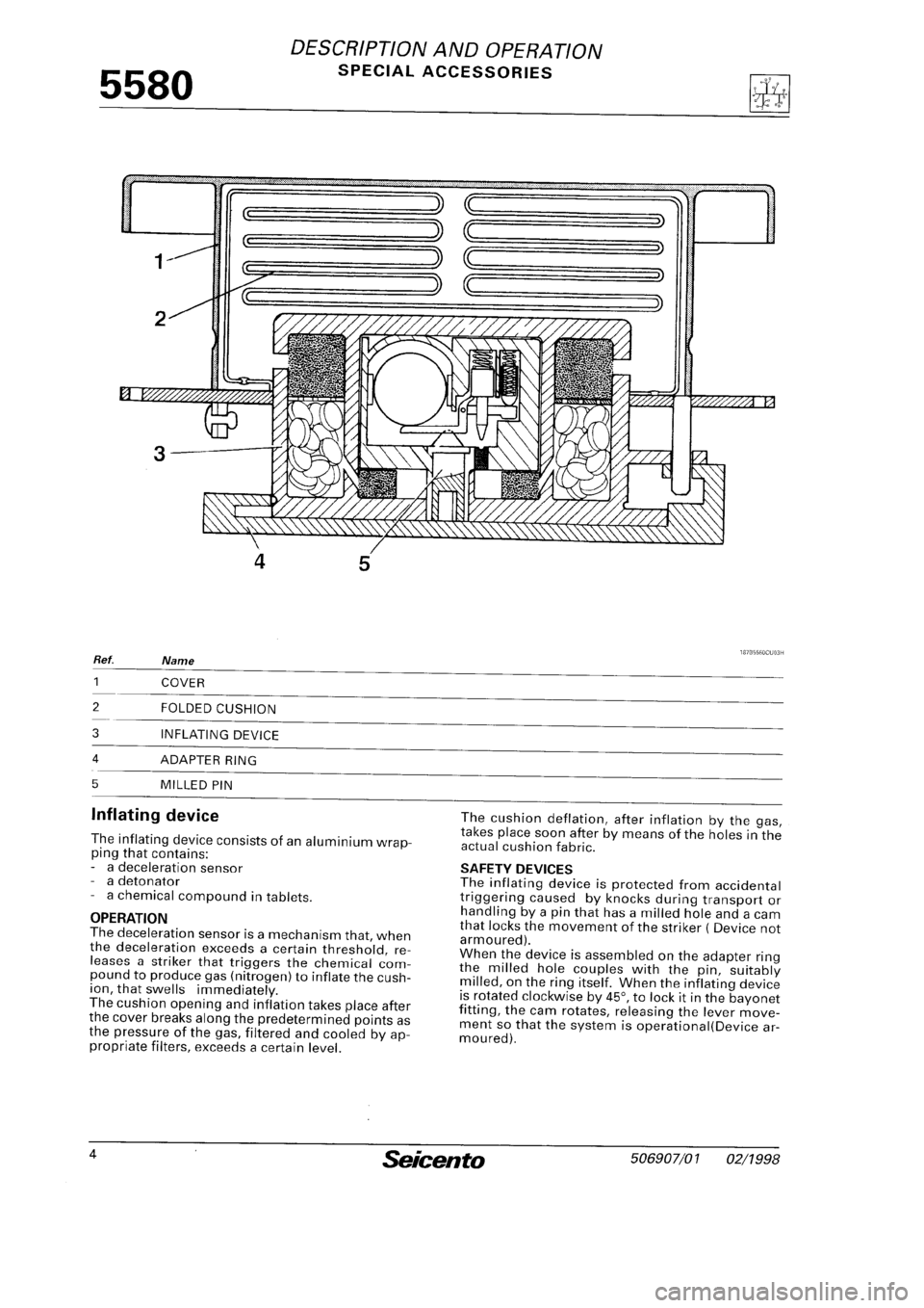 FIAT SEICENTO 1997  Service And Repair Manual 