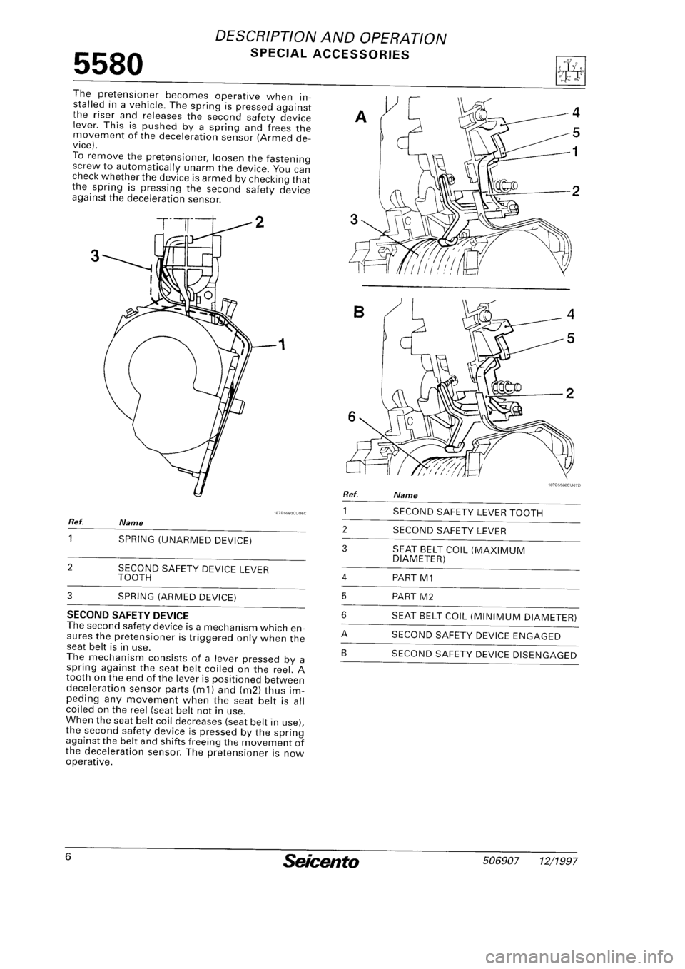FIAT SEICENTO 1997  Service And Repair Manual 