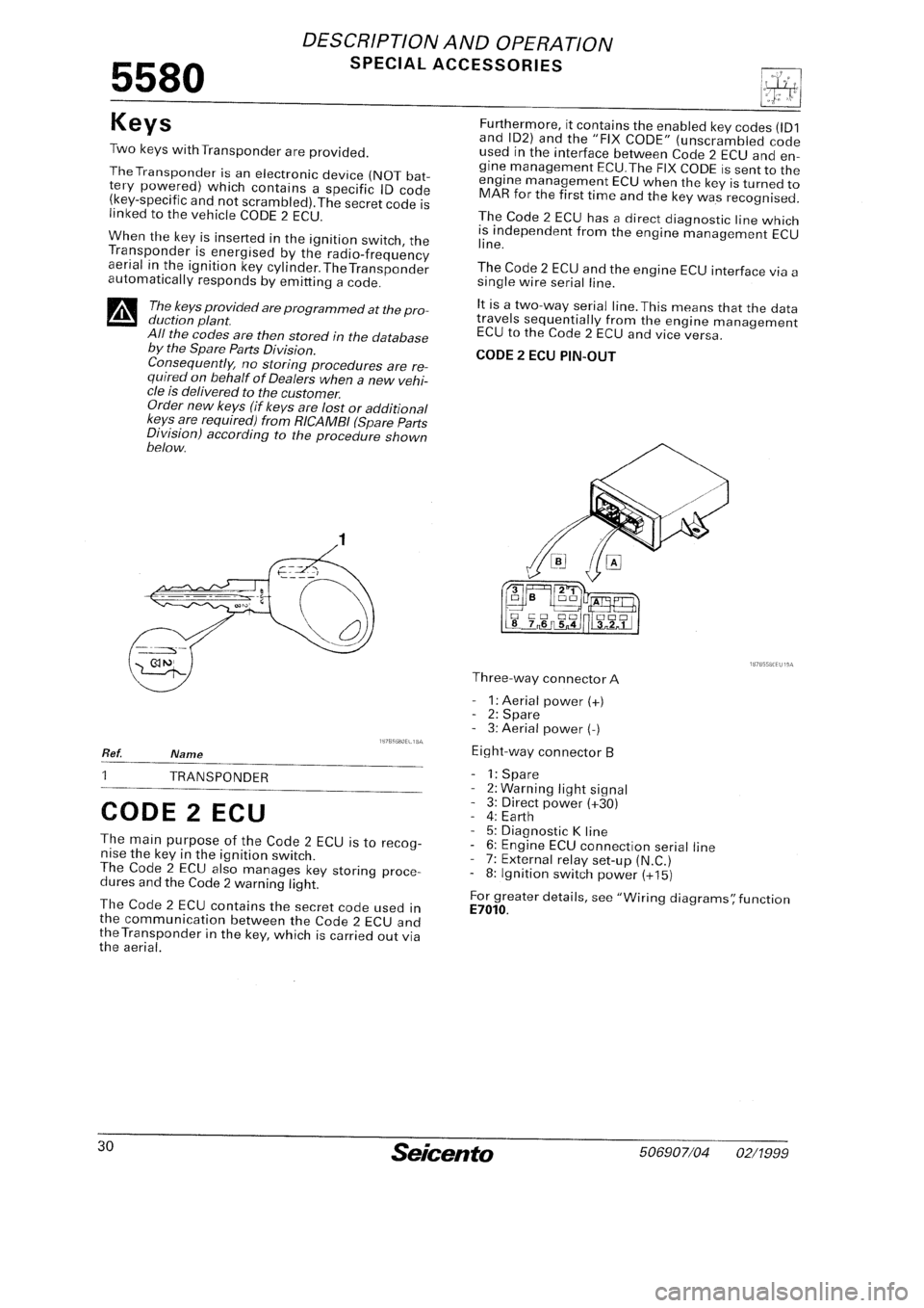 FIAT SEICENTO 1997 Service And Repair Manual FIAT SEICENTO 1997 Service And Repair Manual