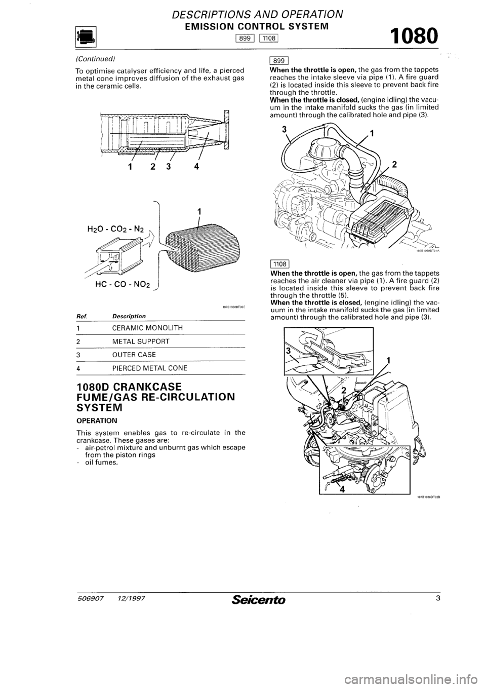 FIAT SEICENTO 1997  Service And Manual PDF 