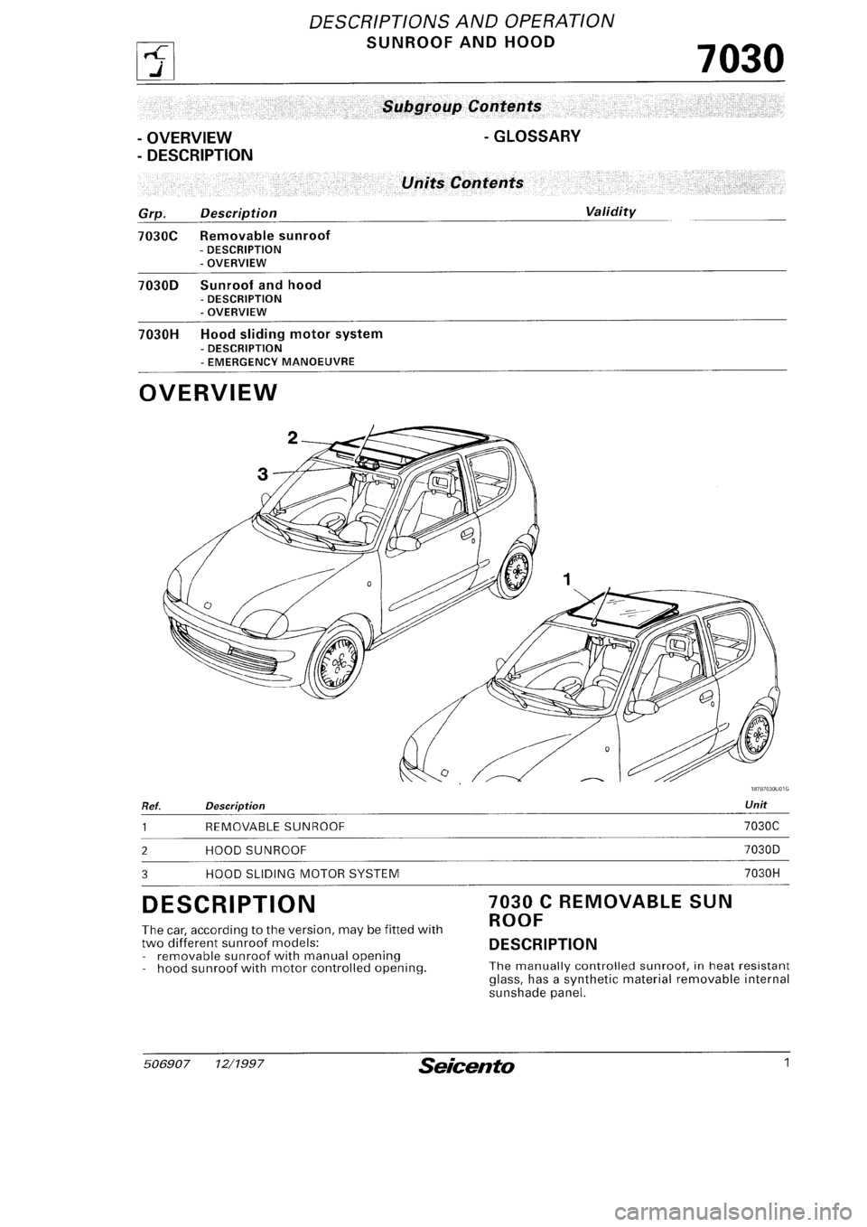 FIAT SEICENTO 1997 Service And Repair Manual FIAT SEICENTO 1997 Service And Repair Manual