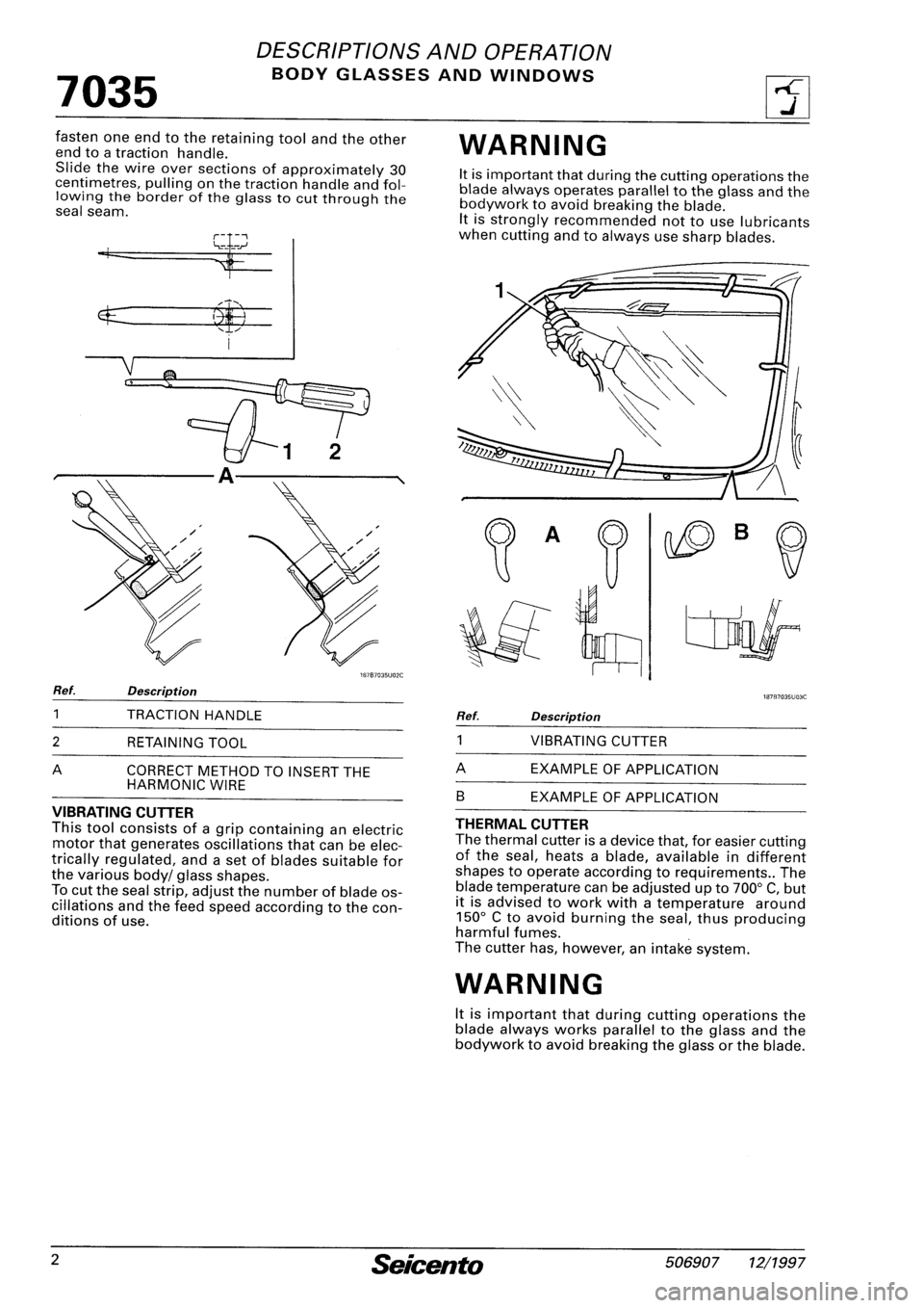 FIAT SEICENTO 1997 Service And Repair Manual FIAT SEICENTO 1997 Service And Repair Manual