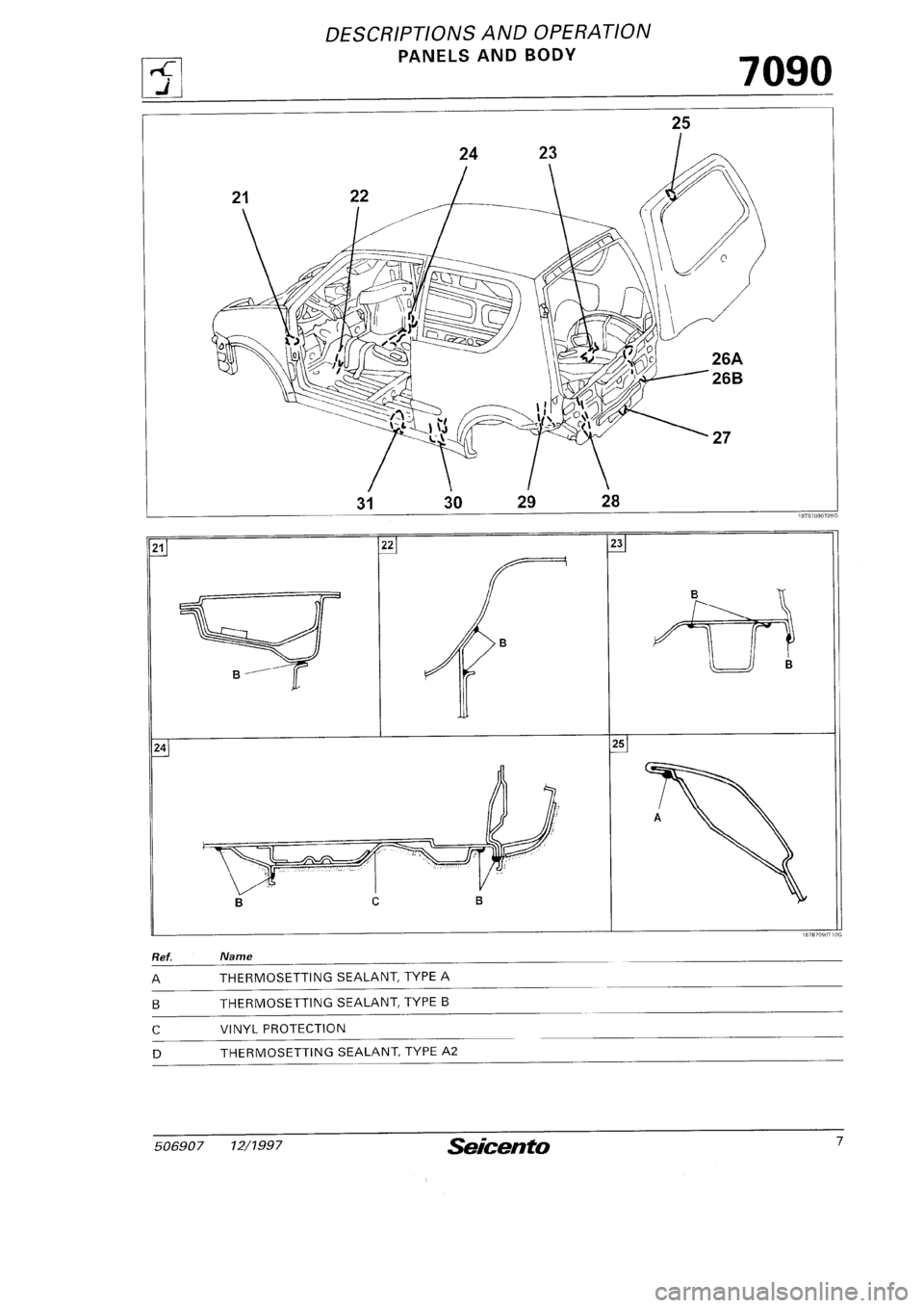 FIAT SEICENTO 1997 Service And Repair Manual FIAT SEICENTO 1997 Service And Repair Manual