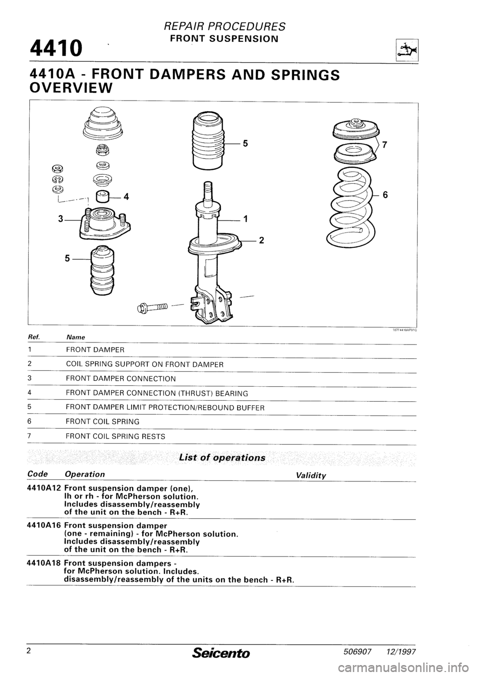 FIAT SEICENTO 1997 Service And Repair Manual FIAT SEICENTO 1997 Service And Repair Manual