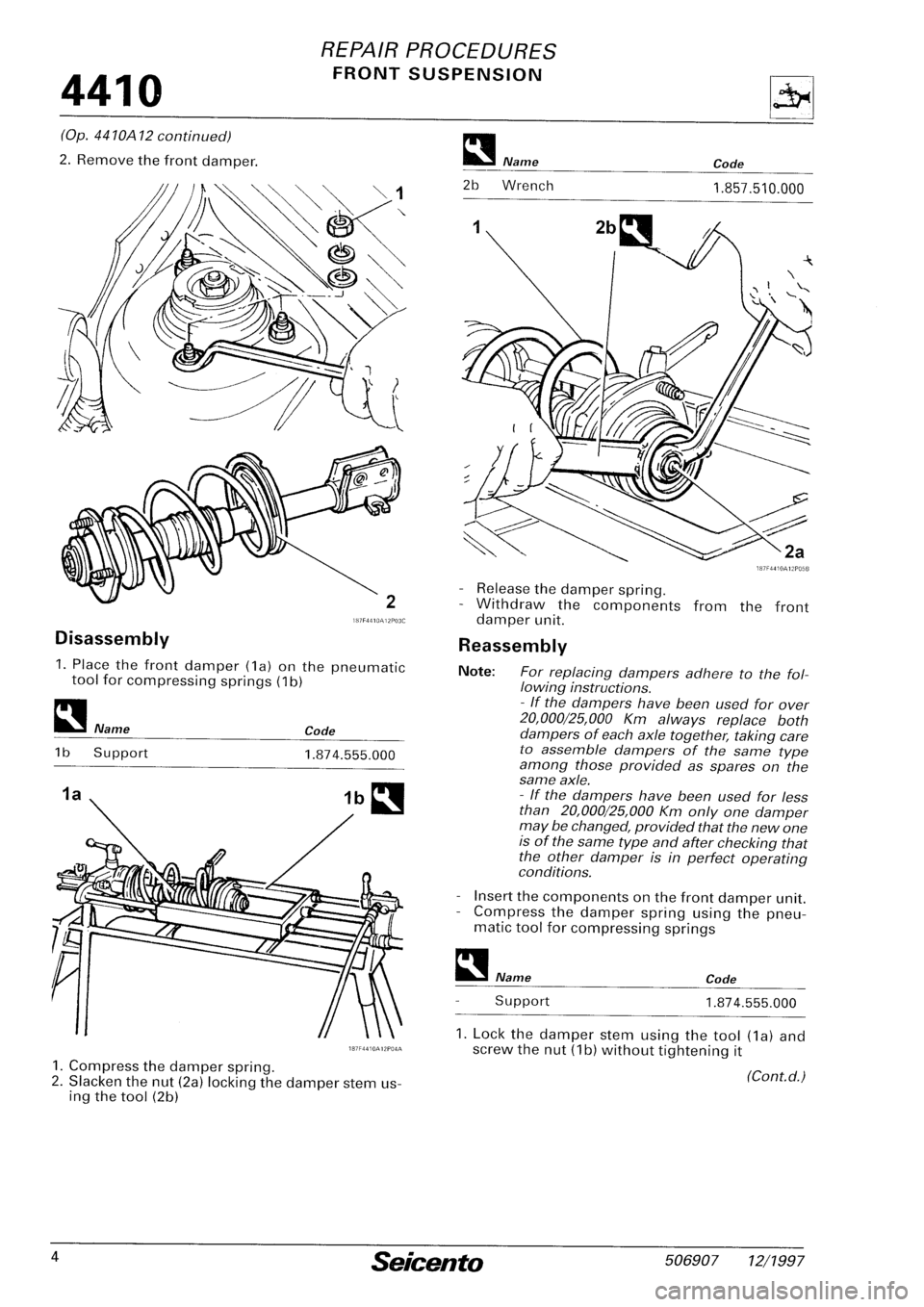 FIAT SEICENTO 1997 Service And Repair Manual FIAT SEICENTO 1997 Service And Repair Manual